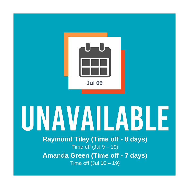 The Daily message example - Unavailable