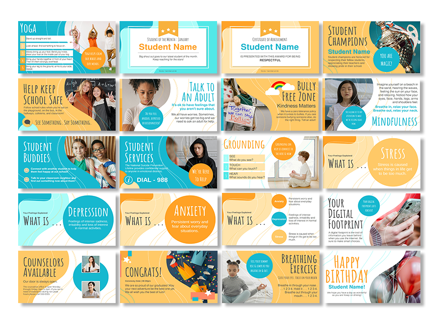 Social and Emotional template series for Carousel