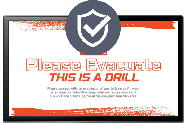 Student wellness message example - Emergency drill notification